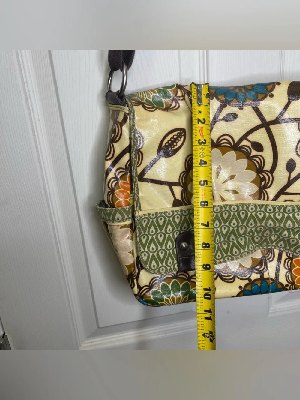 Fossil Color Coated Canvas Shoulder Crossbody Computer Bag Travel Bag